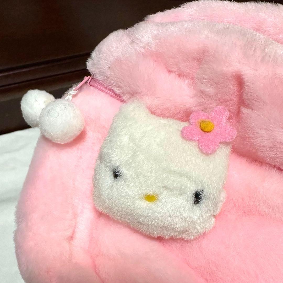 ハローキティ　平成レトロ　ボアバニティポーチ　エナメルファーバッグ　まとめ売り