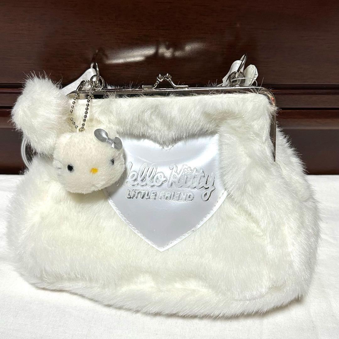 ハローキティ　平成レトロ　ボアバニティポーチ　エナメルファーバッグ　まとめ売り