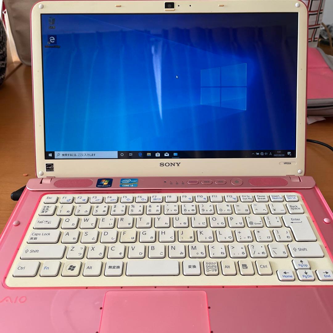 Sony ノートPC PCG-61813N ピンク、PCケース付き