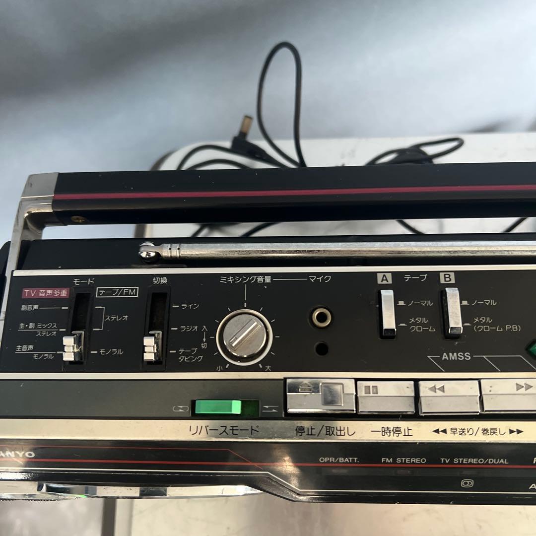 昭和物 SANYO サンヨー ダブルラジカセ MR-WU4MK III （K）