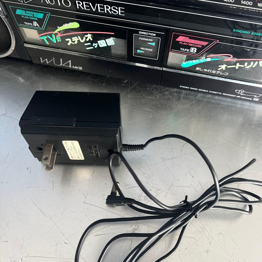 昭和物 SANYO サンヨー ダブルラジカセ MR-WU4MK III （K）