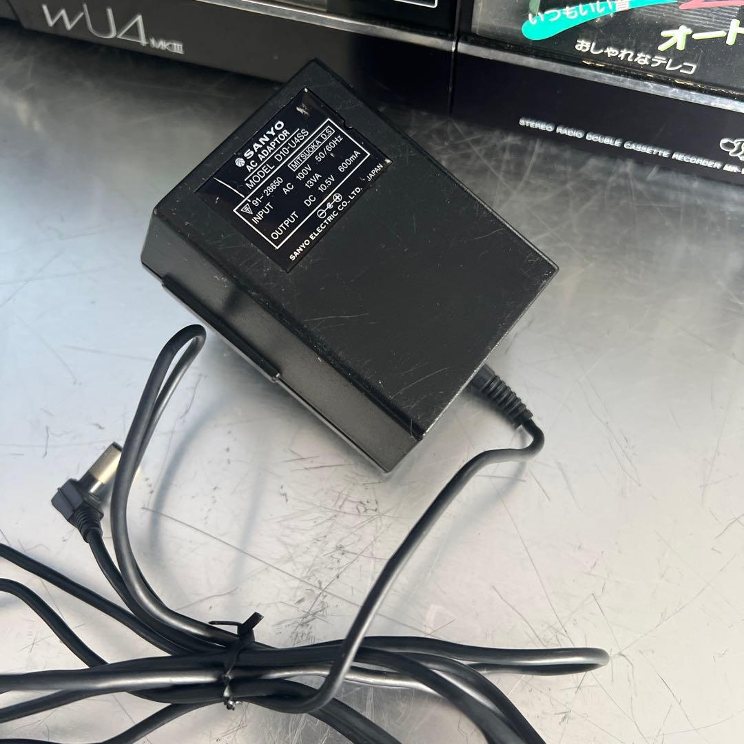 昭和物 SANYO サンヨー ダブルラジカセ MR-WU4MK III （K）