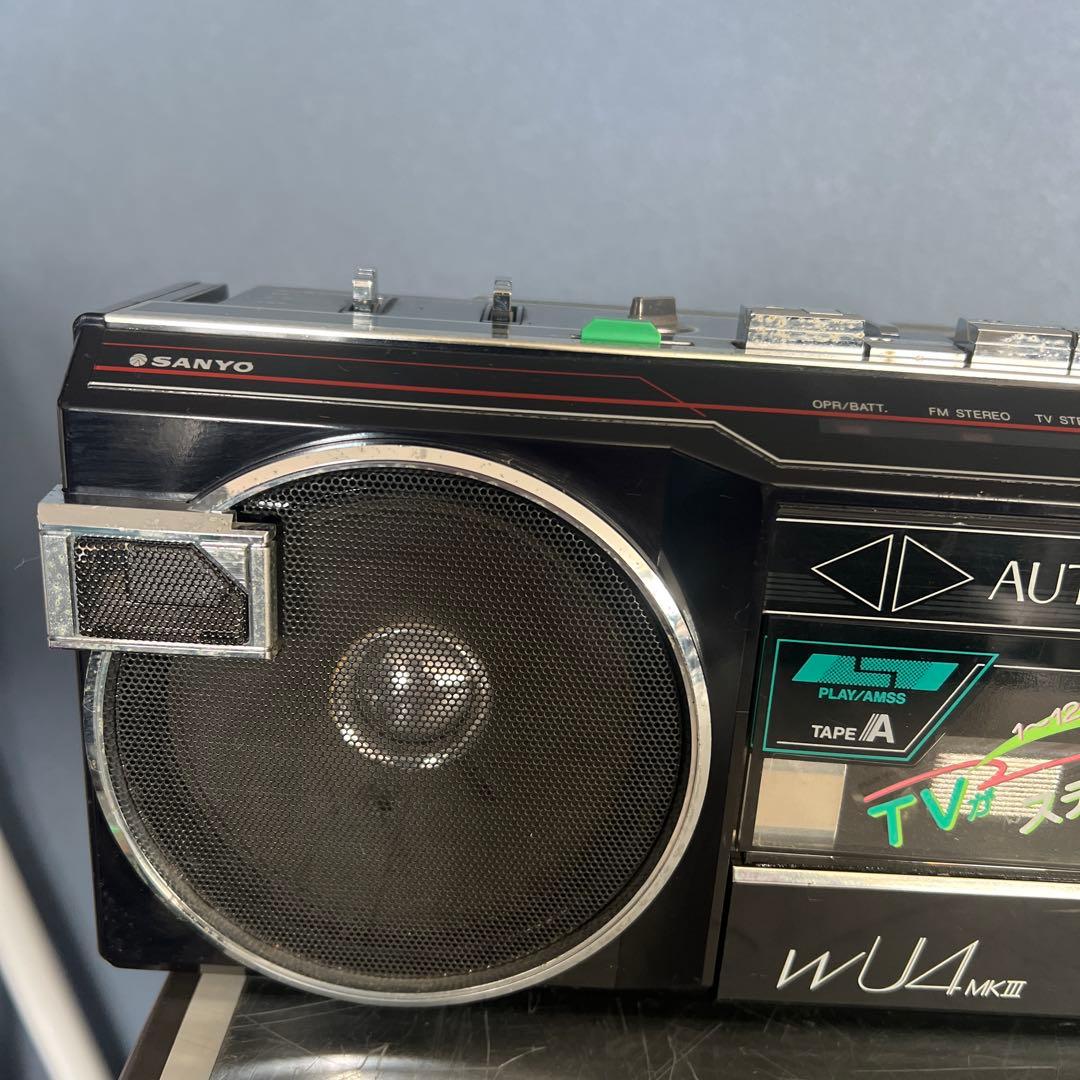 昭和物 SANYO サンヨー ダブルラジカセ MR-WU4MK III （K）