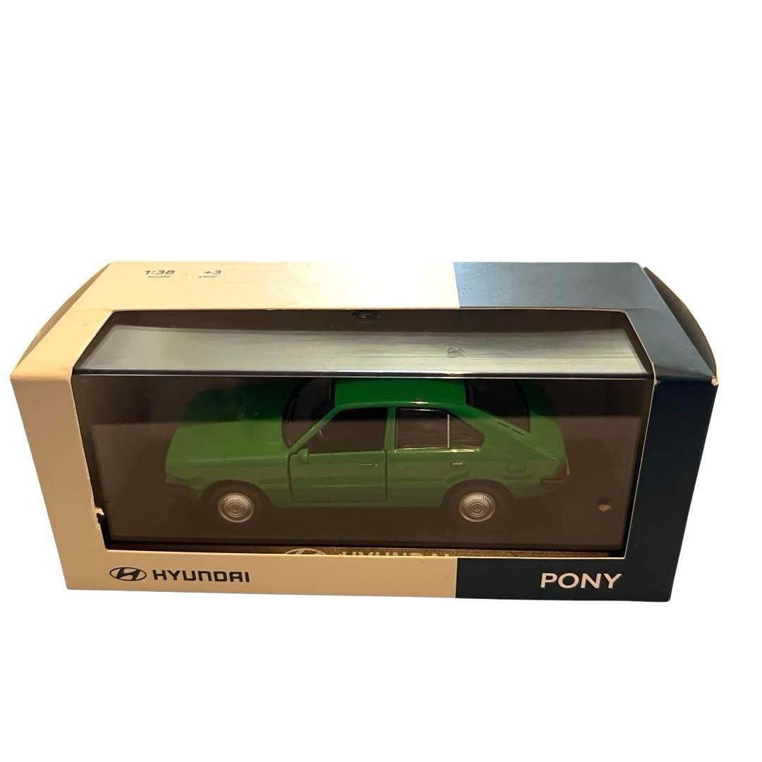 ping 1/38 ヒュンダイ PONY グリーン未開封 ミニカー 韓国製