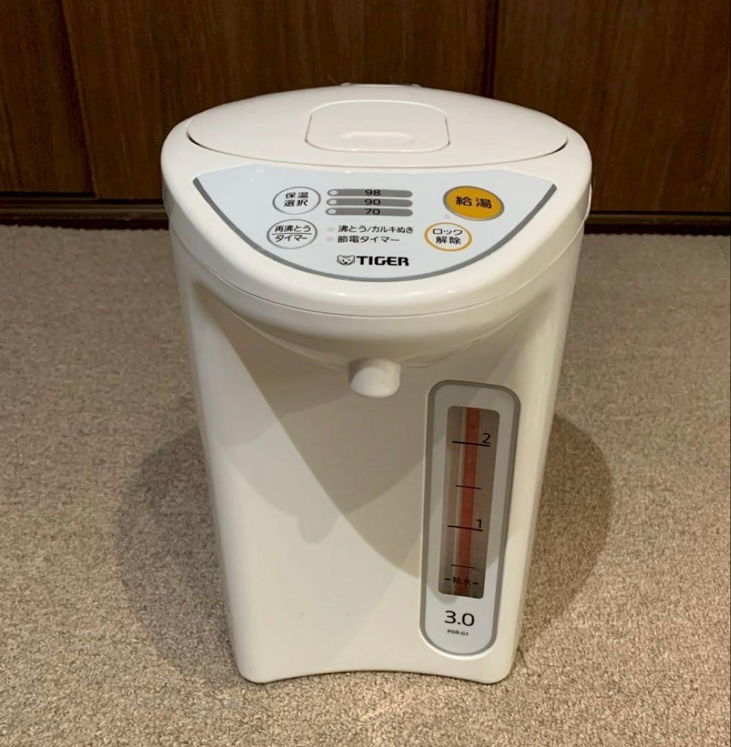 レ*員様 【美品】 TIGER タイガー マイコン電動ポット PDR-G301