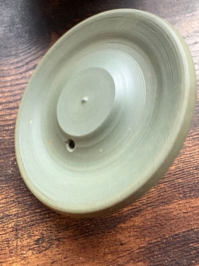 【極美品】常滑焼 緑泥 浮彫松図 急須「千年翠」細密彫刻 セラメッシュ 煎茶道具