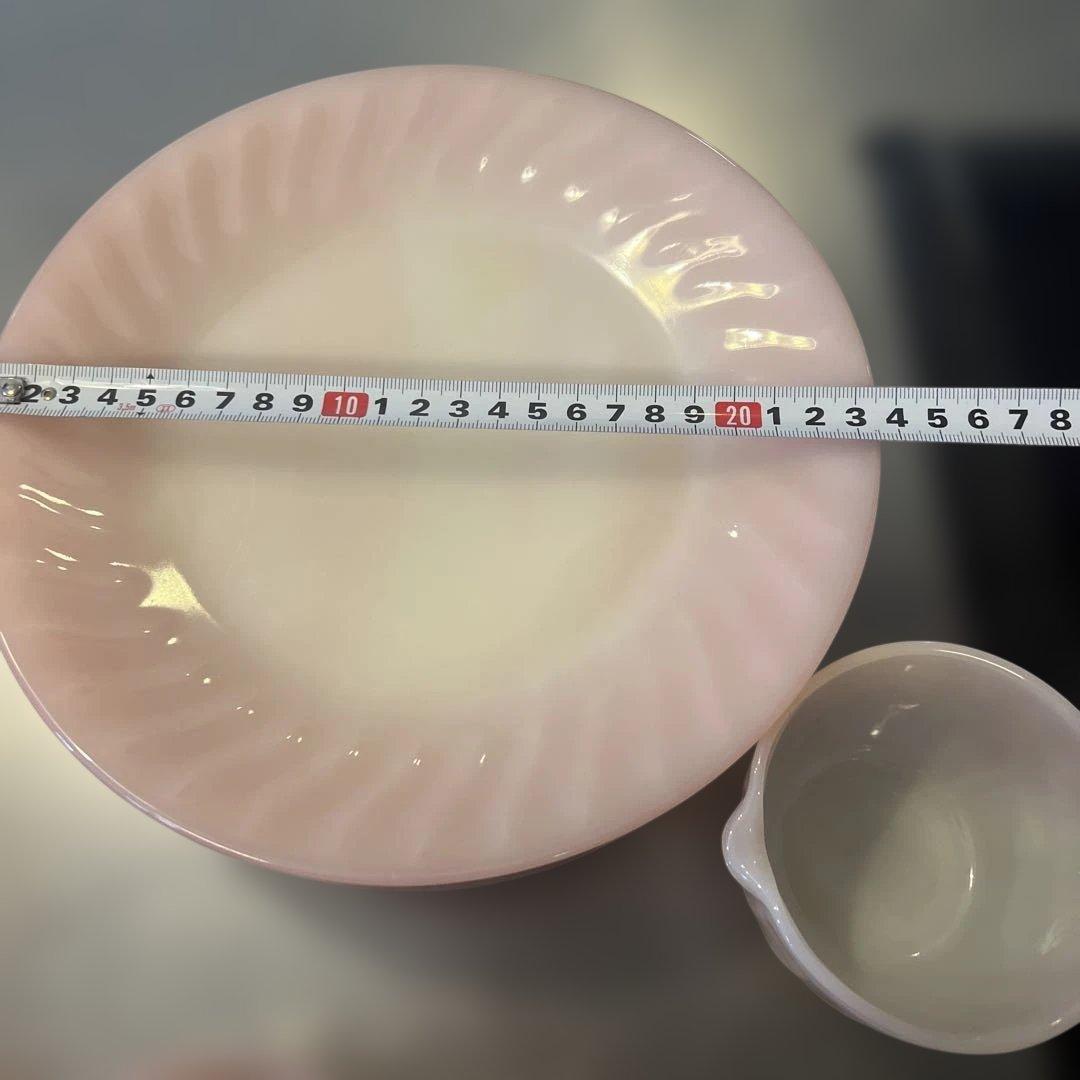 ファイヤーキングピンク ガラス 食器セット