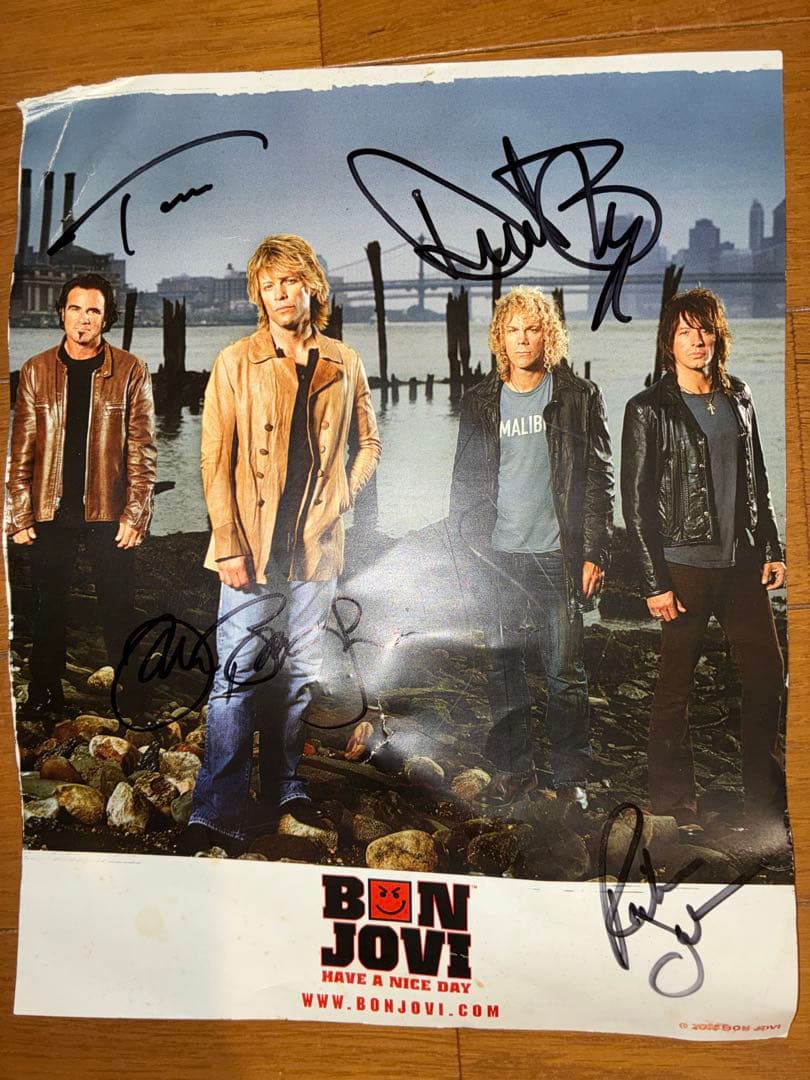 BON JOVI 直筆サイン入りポートレート