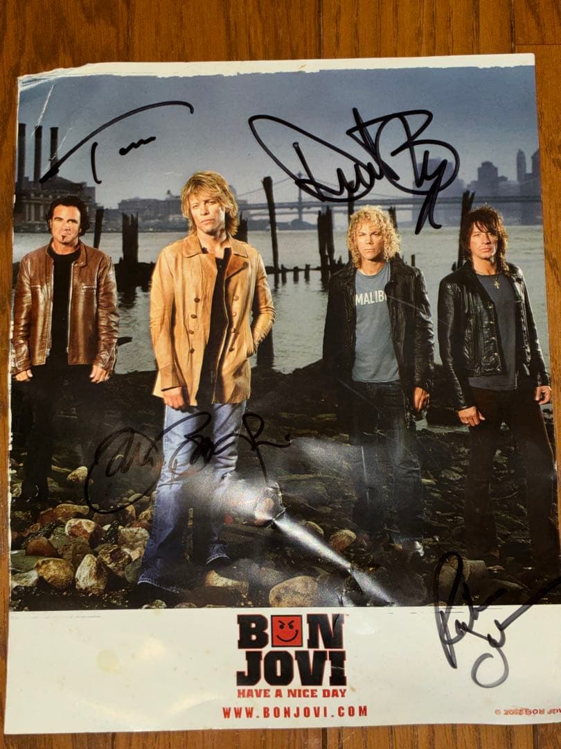 BON JOVI 直筆サイン入りポートレート