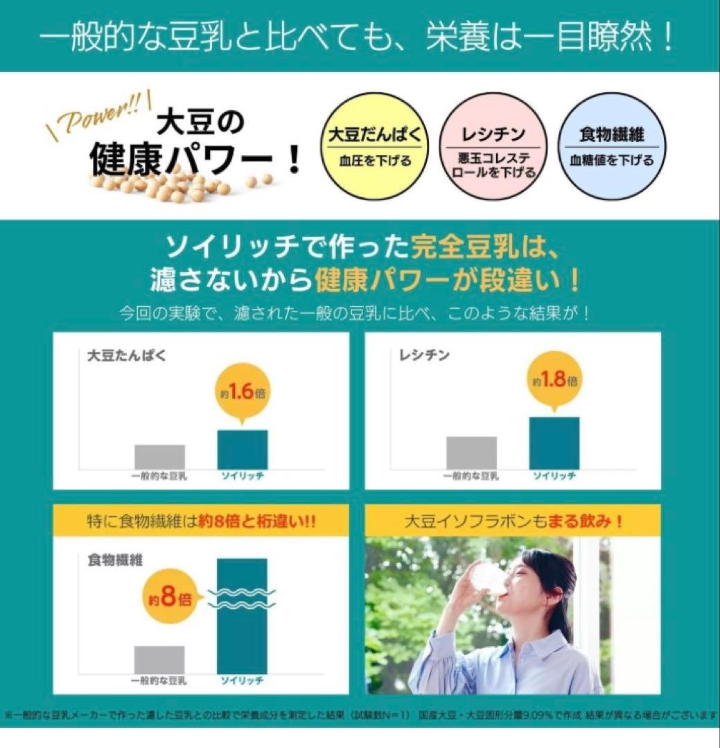 未使用 完全豆乳メーカー SOY RICH