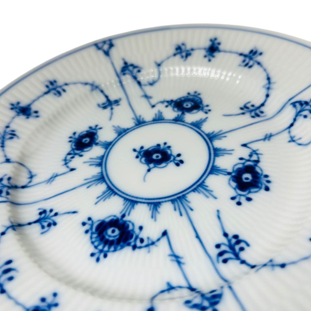 ロイヤルコペンハーゲン ブルー フルーテッド プレイン 19cm プレート 中古