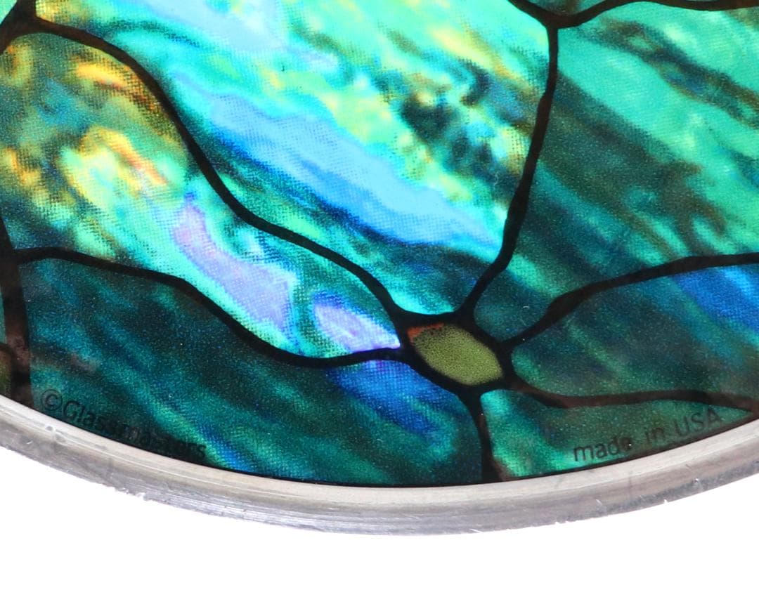 ルイス・C・ティファニー 睡蓮 丸型ヴィンテージステンドグラス 東京都庭園美術館