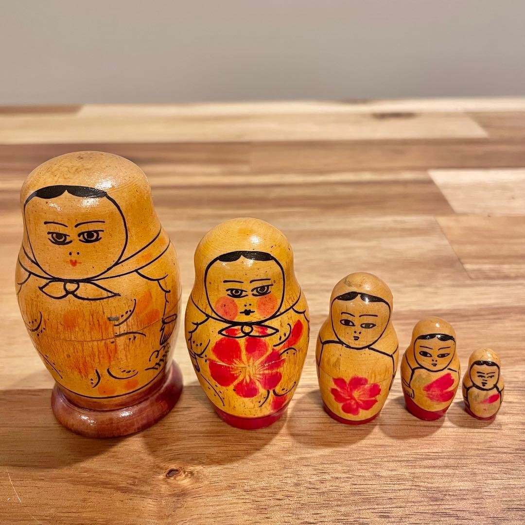 【レア】マトリョーシカ　ロシア製　5体×6セット