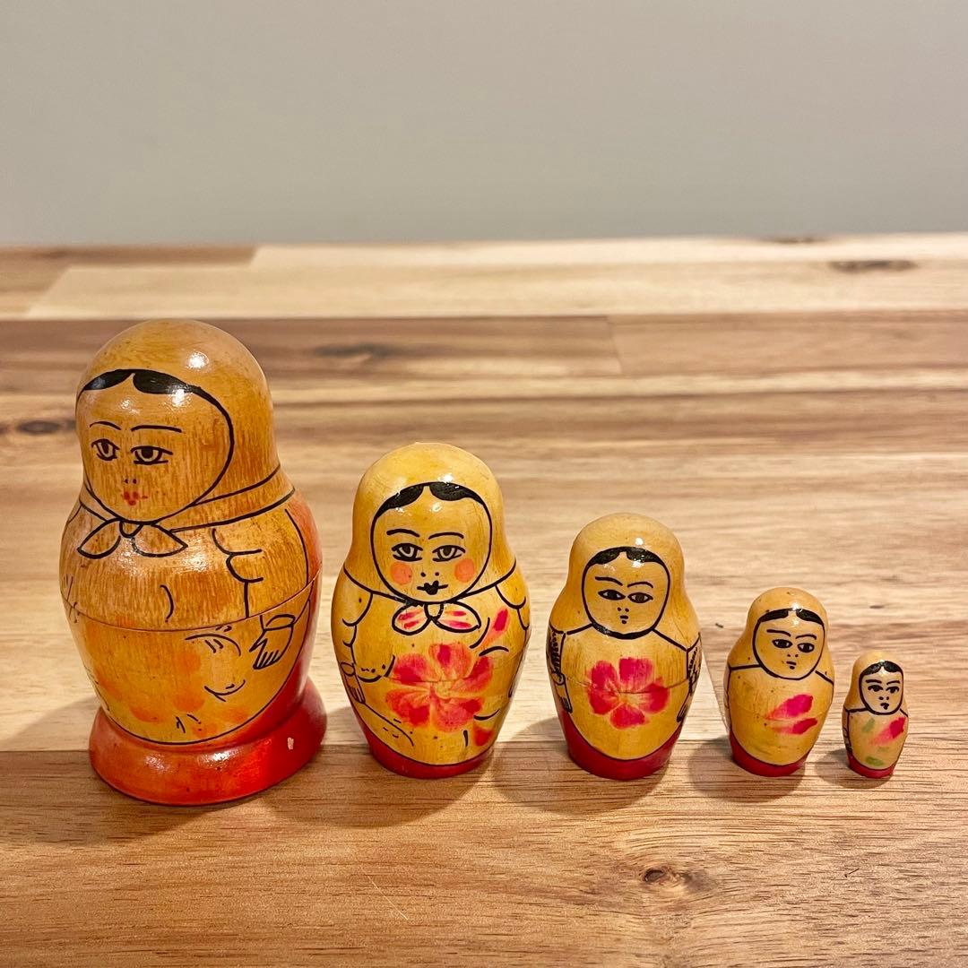 【レア】マトリョーシカ　ロシア製　5体×6セット