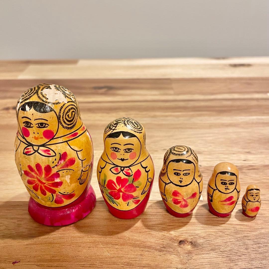 【レア】マトリョーシカ　ロシア製　5体×6セット