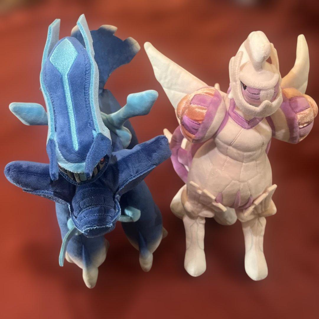 ディアルガ パルキア ギラティナ アルセウス ぬいぐるみ大きめシンオウ四神セット