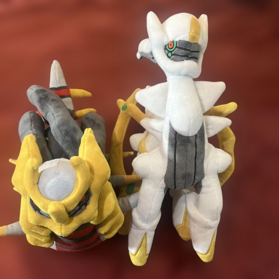 ディアルガ パルキア ギラティナ アルセウス ぬいぐるみ大きめシンオウ四神セット