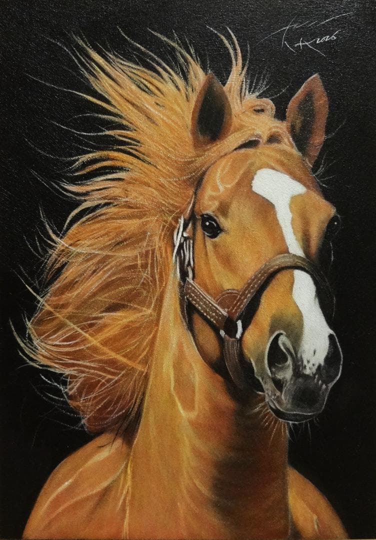 上鈴木正一 油彩画『 オルフェーヴル 2点 』ジラール様のオーダー作品です!!