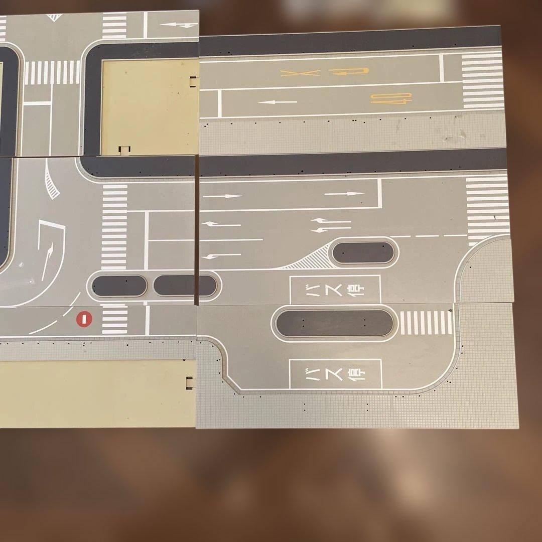 Nゲージ KATO 複線高架駅舎　高架駅延長プレート　駅前道路施設セット