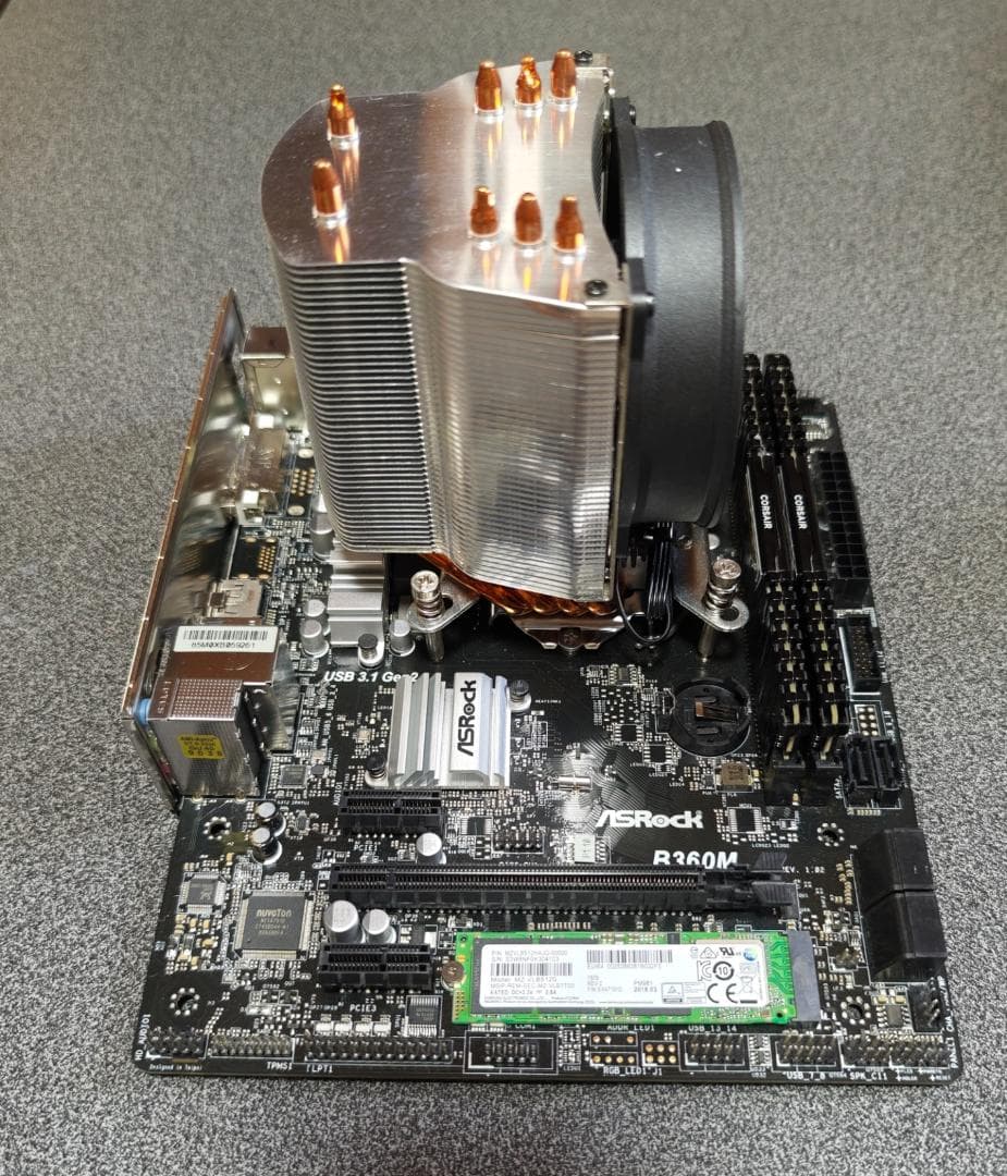 ASRock B360M マザーボード Micro ATX CPU 他 装着済