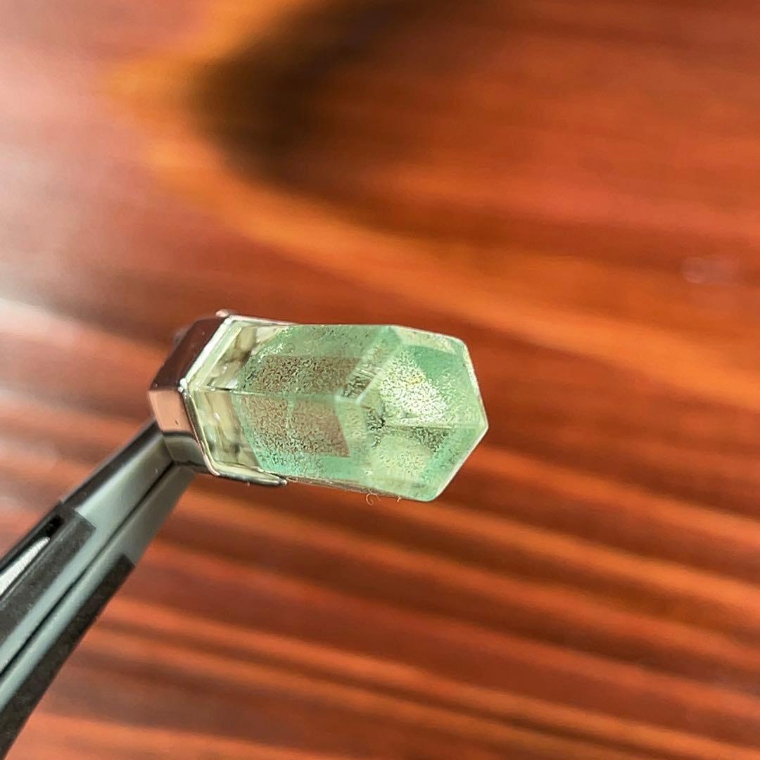 高品質　濃いグリーンファントムクォーツ　ネックレス 3 グリーンガーデン