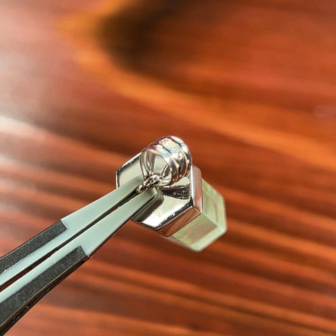 高品質　濃いグリーンファントムクォーツ　ネックレス 3 グリーンガーデン