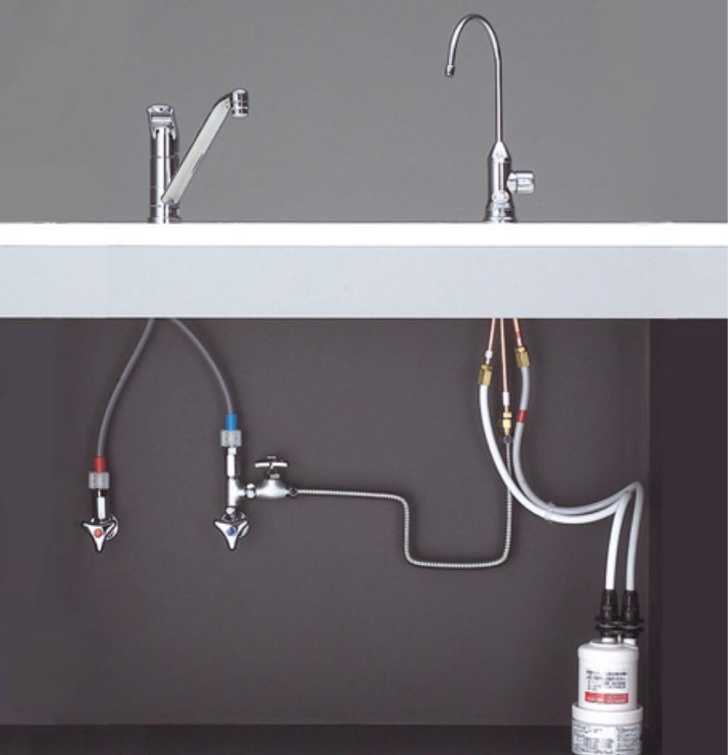 ビルトイン浄水器用　水栓　トクラス　配管ホース付