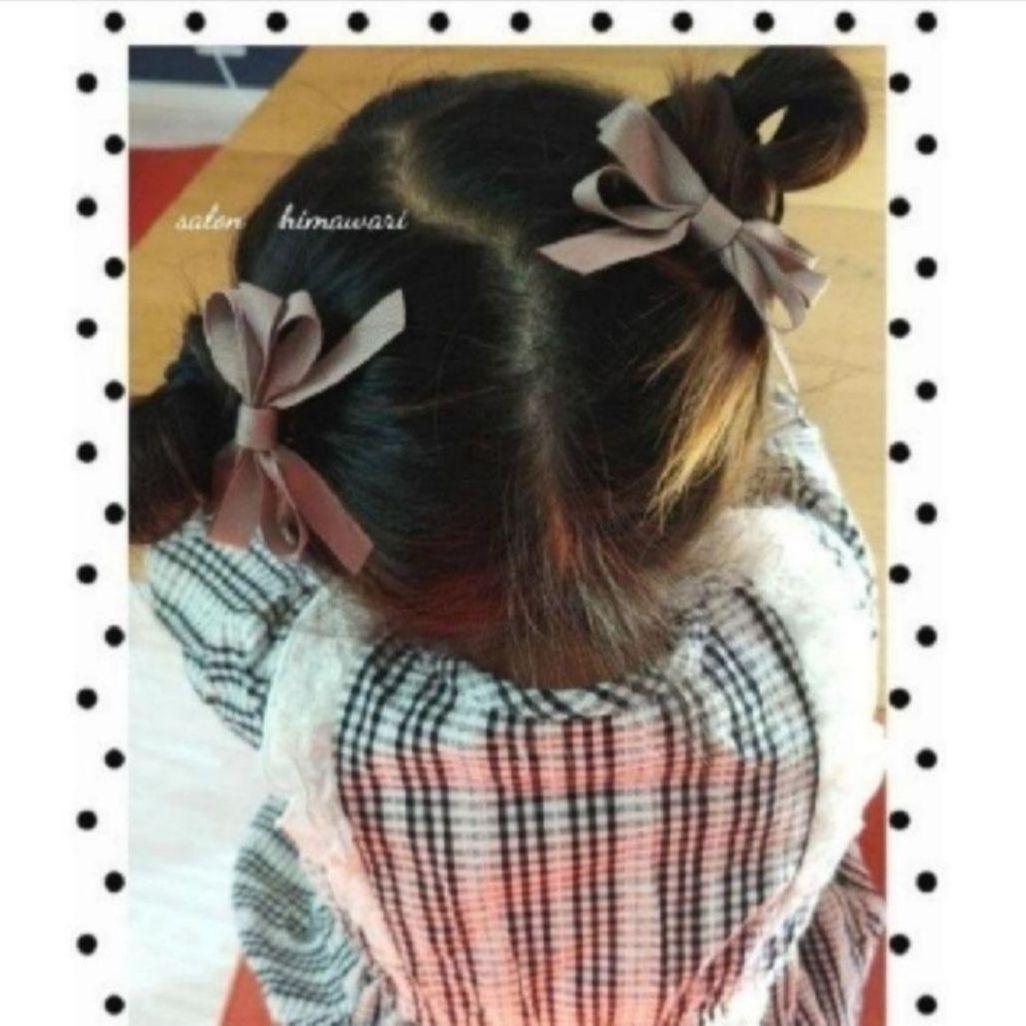 在庫切れ　再販13【アイボリー】ナチュラルリボン♡ヘアゴム