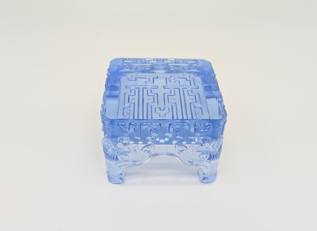 【未使用】tittot 琉園 台湾瑠璃ガラス工芸品 置物 ペーパーウェイト