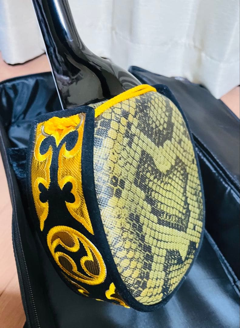 極美品⭐︎沖縄三線 人工革 入門セット　ソフトケース付 付属品 多数つきます