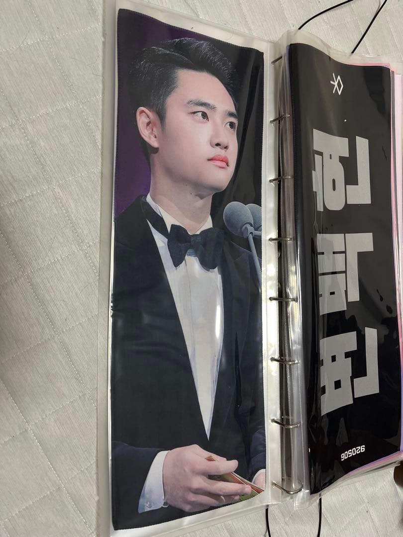 EXO ベッキョン ギョンス　スローガン バラ購入可能　海外製　応援グッズ