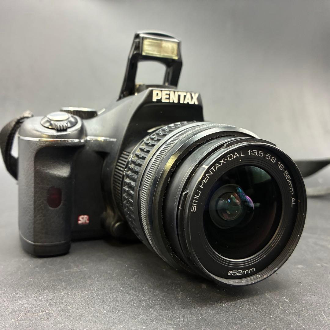 デジタル一眼レフカメラ ペンタックス K-m 18-55 レンズセット　動作OK