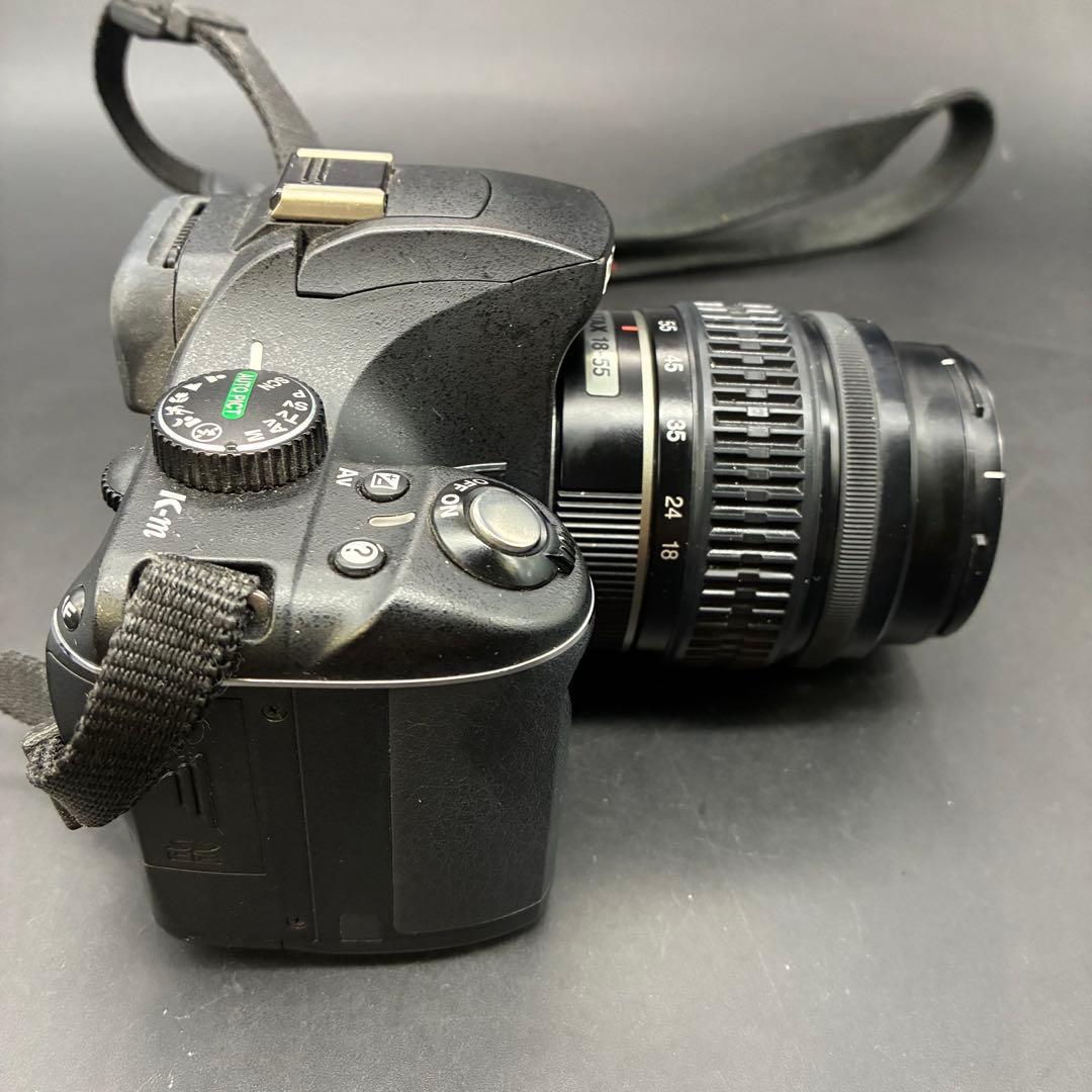 デジタル一眼レフカメラ ペンタックス K-m 18-55 レンズセット　動作OK