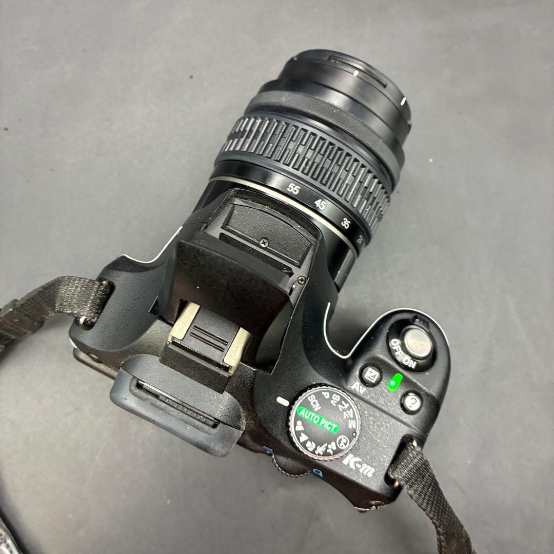 デジタル一眼レフカメラ ペンタックス K-m 18-55 レンズセット　動作OK