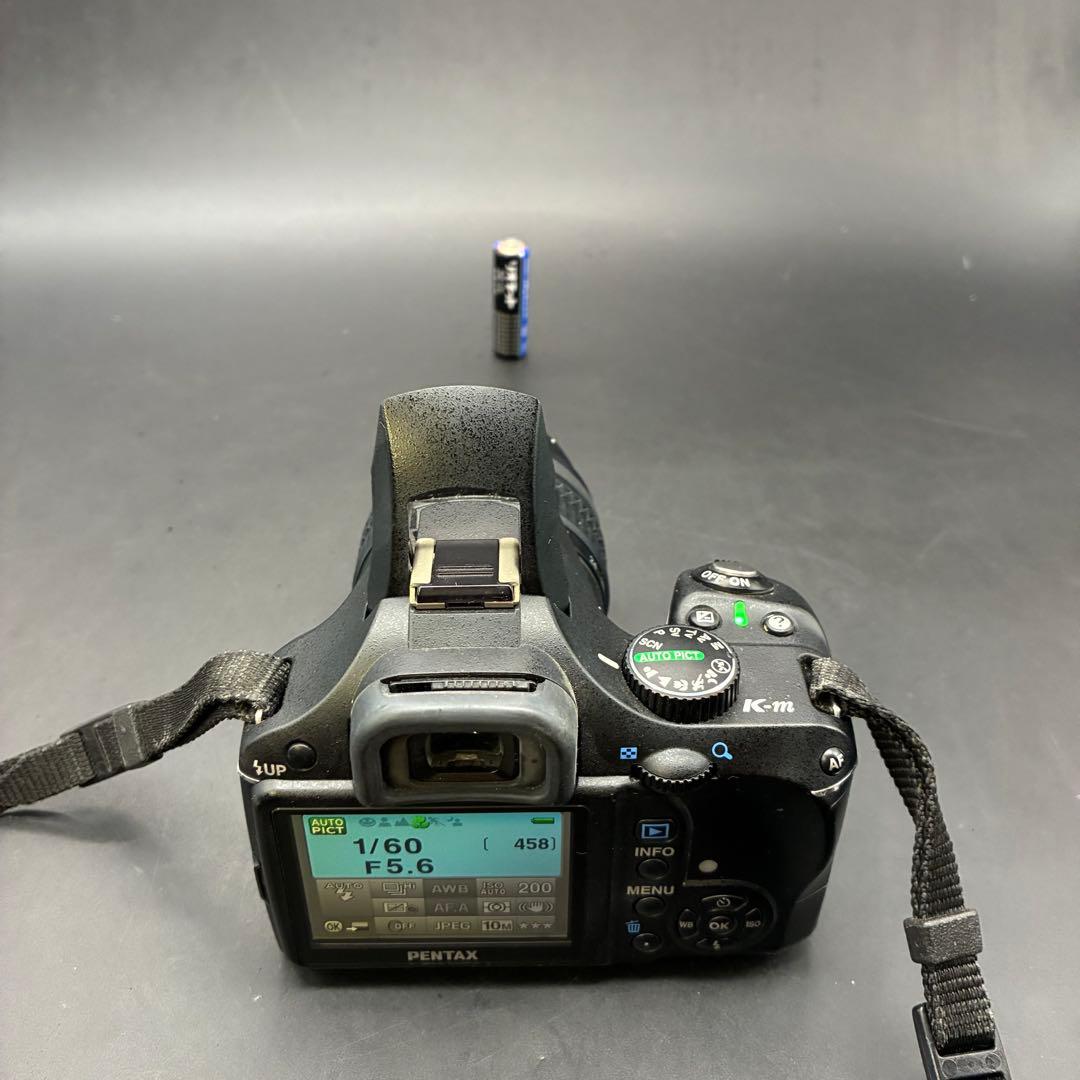 デジタル一眼レフカメラ ペンタックス K-m 18-55 レンズセット　動作OK