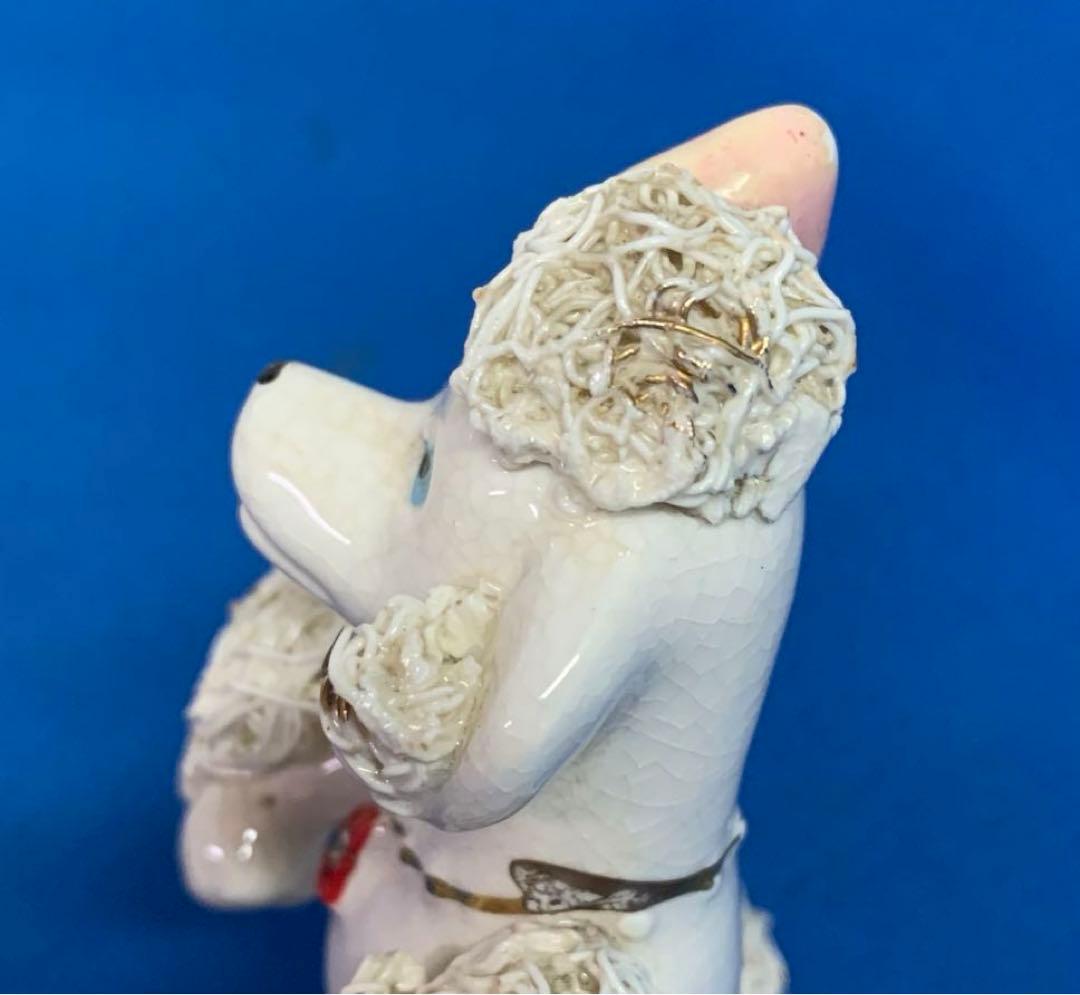 50s スパゲッティー プードル　陶器　置物 ヴィンテージ