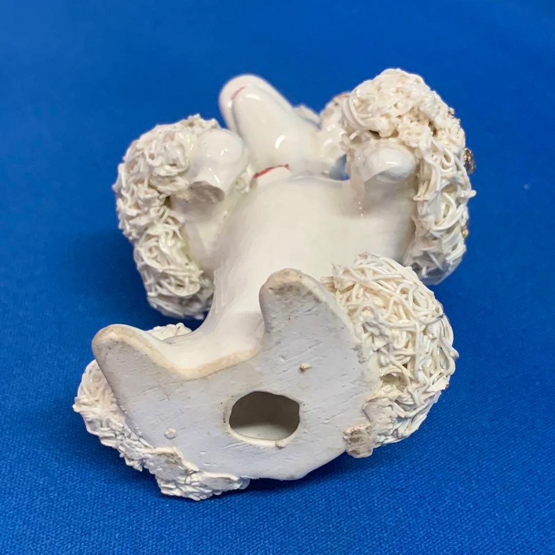 50s スパゲッティー プードル　陶器　置物 ヴィンテージ