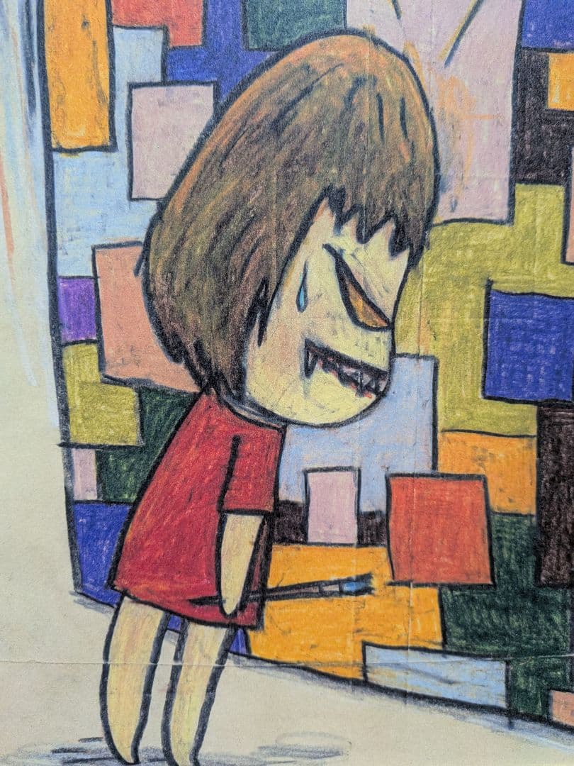 (希少)【奈良美智】[ドローイングポスター額装品