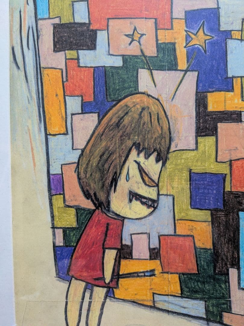 (希少)【奈良美智】[ドローイングポスター額装品