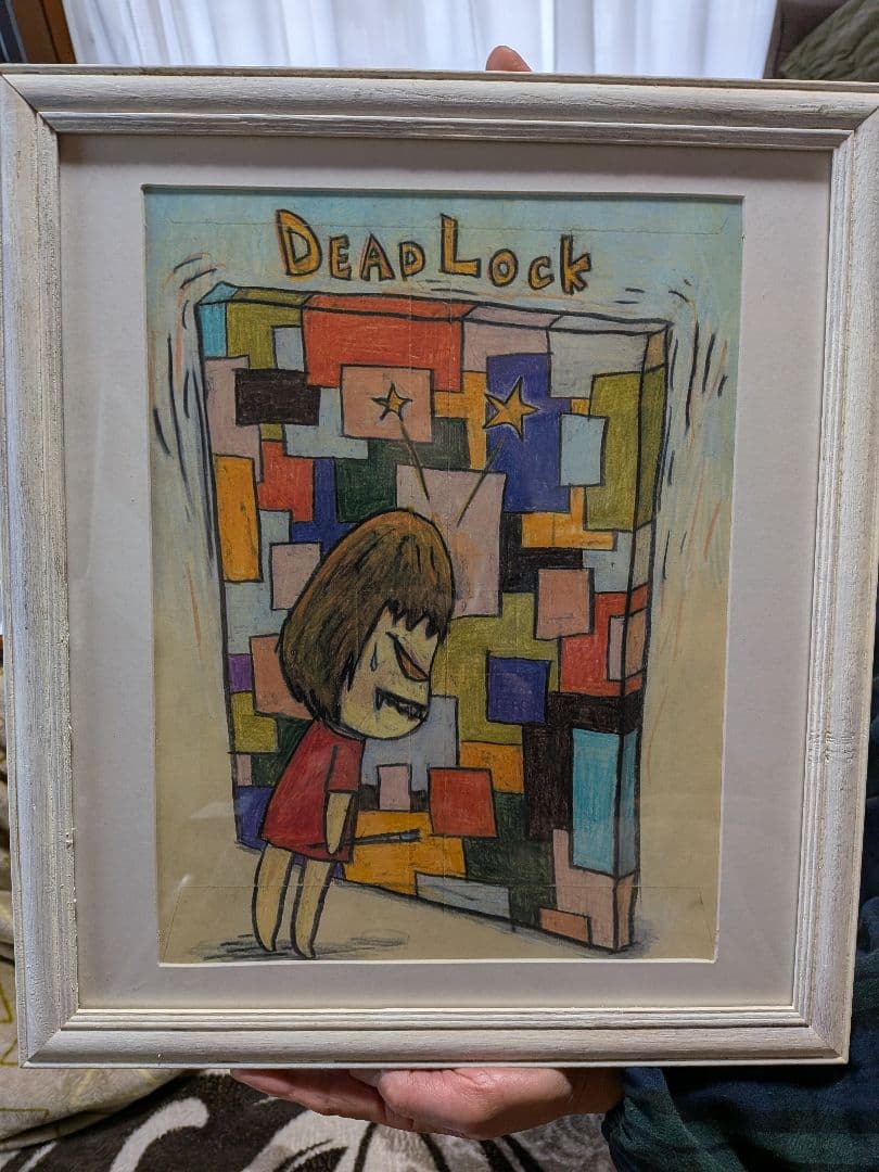 (希少)【奈良美智】[ドローイングポスター額装品