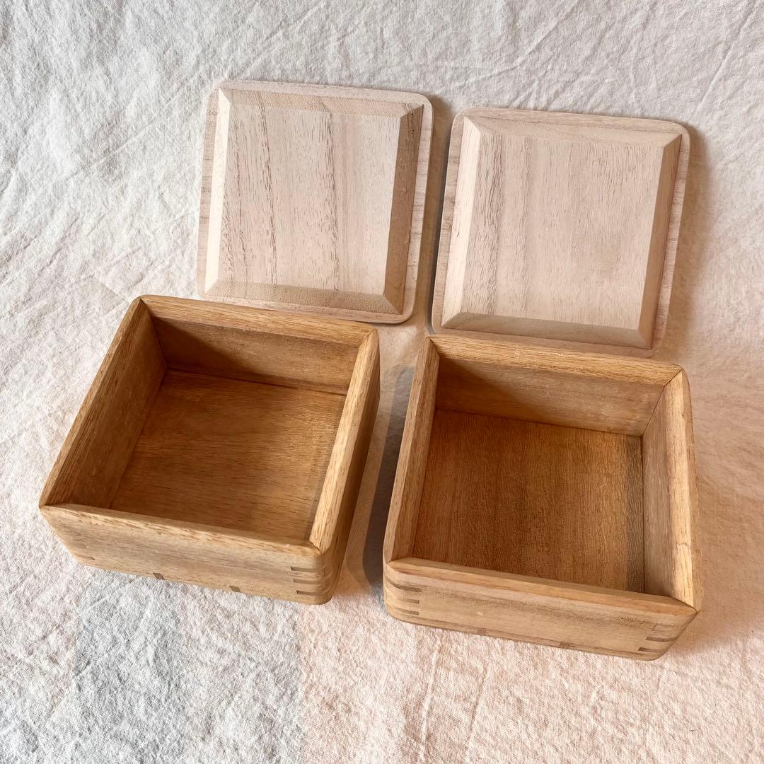 【2個セット】kirisai 桐のごはん鉢 中 200g 保存容器