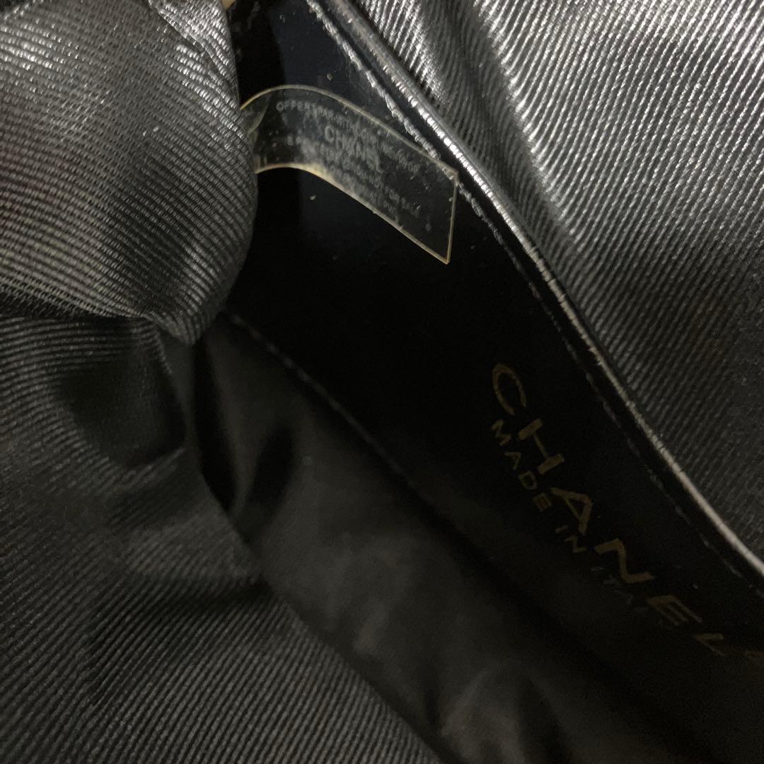 CHANEL メイクアップチェーンボストンバッグ　ブラック