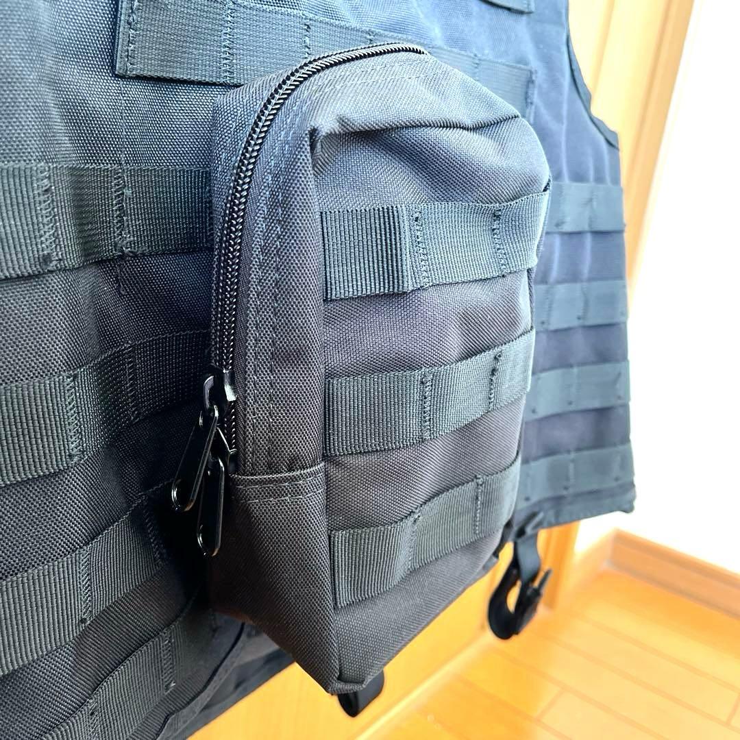 【極美品】プレキャリ　サバゲー　ベスト　装備品 タクティカルベスト収納 黒