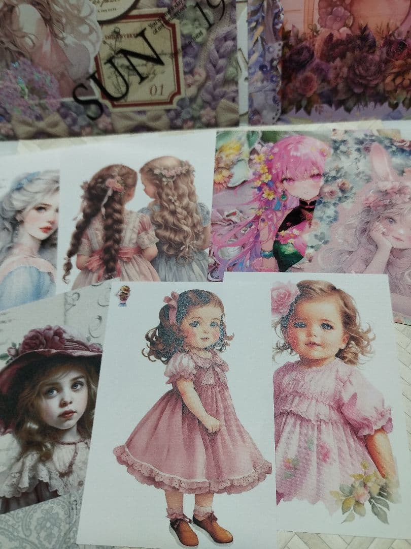 おすそ分けファイル見開き女の子No.1　平袋　お試し価格