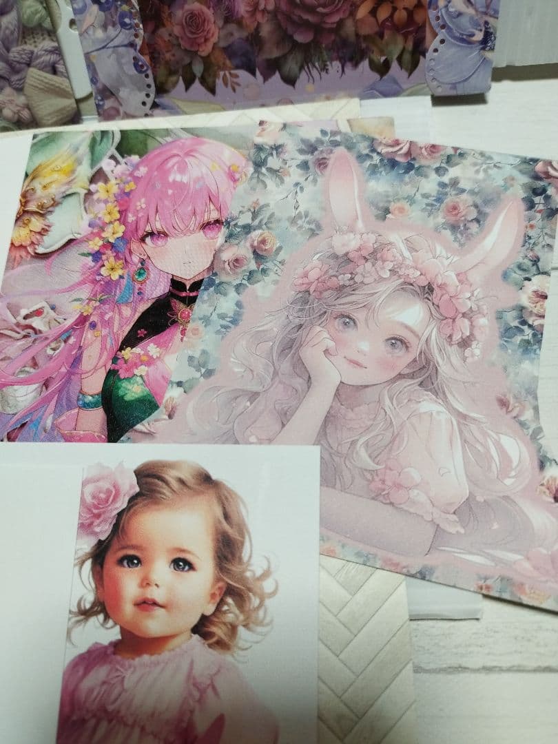 おすそ分けファイル見開き女の子No.1　平袋　お試し価格