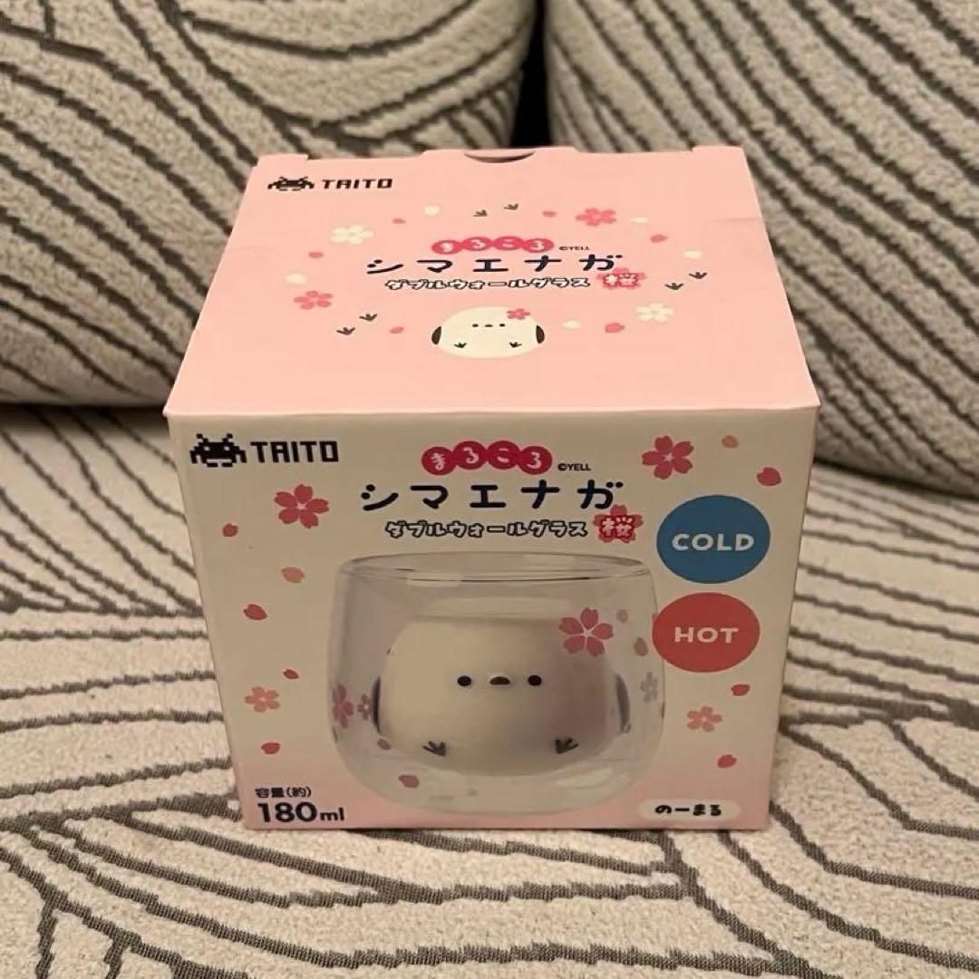 まるころシマエナガ　ダブルウォールグラス　桜 【のーまる】