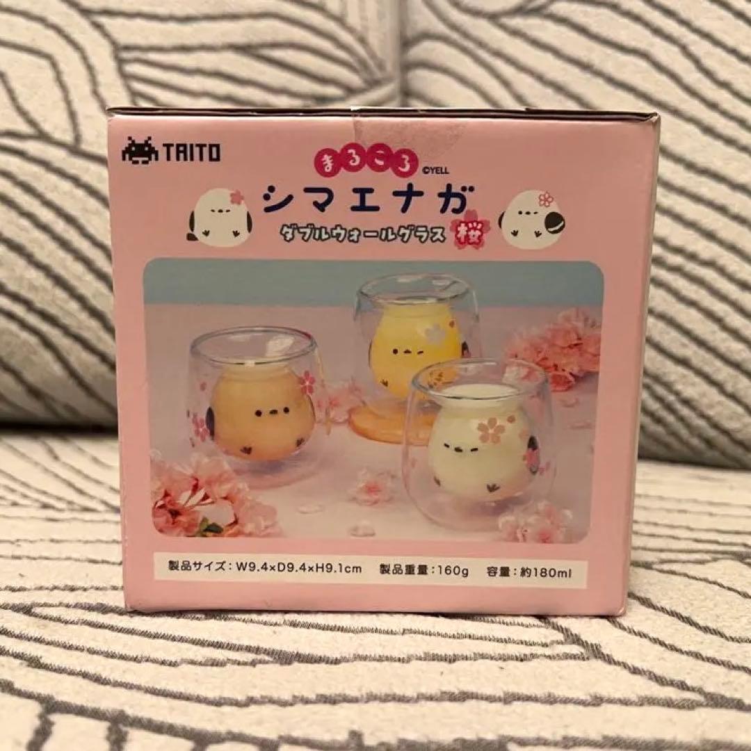 まるころシマエナガ　ダブルウォールグラス　桜 【のーまる】