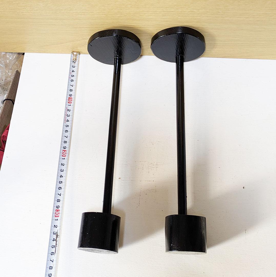 製作中　やじろべえ台　２台　木工ハンドメイド