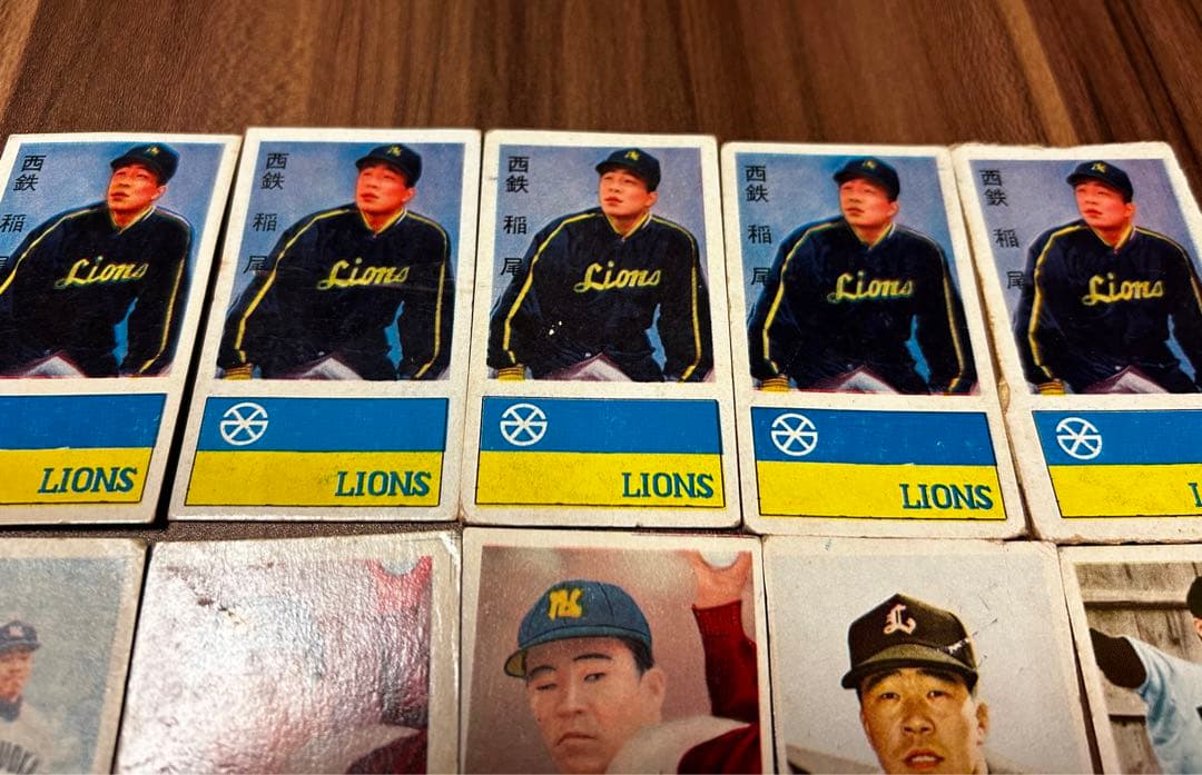 野球メンコ　超希少レア　稲尾　西鉄ライオンズ　10枚まとめ