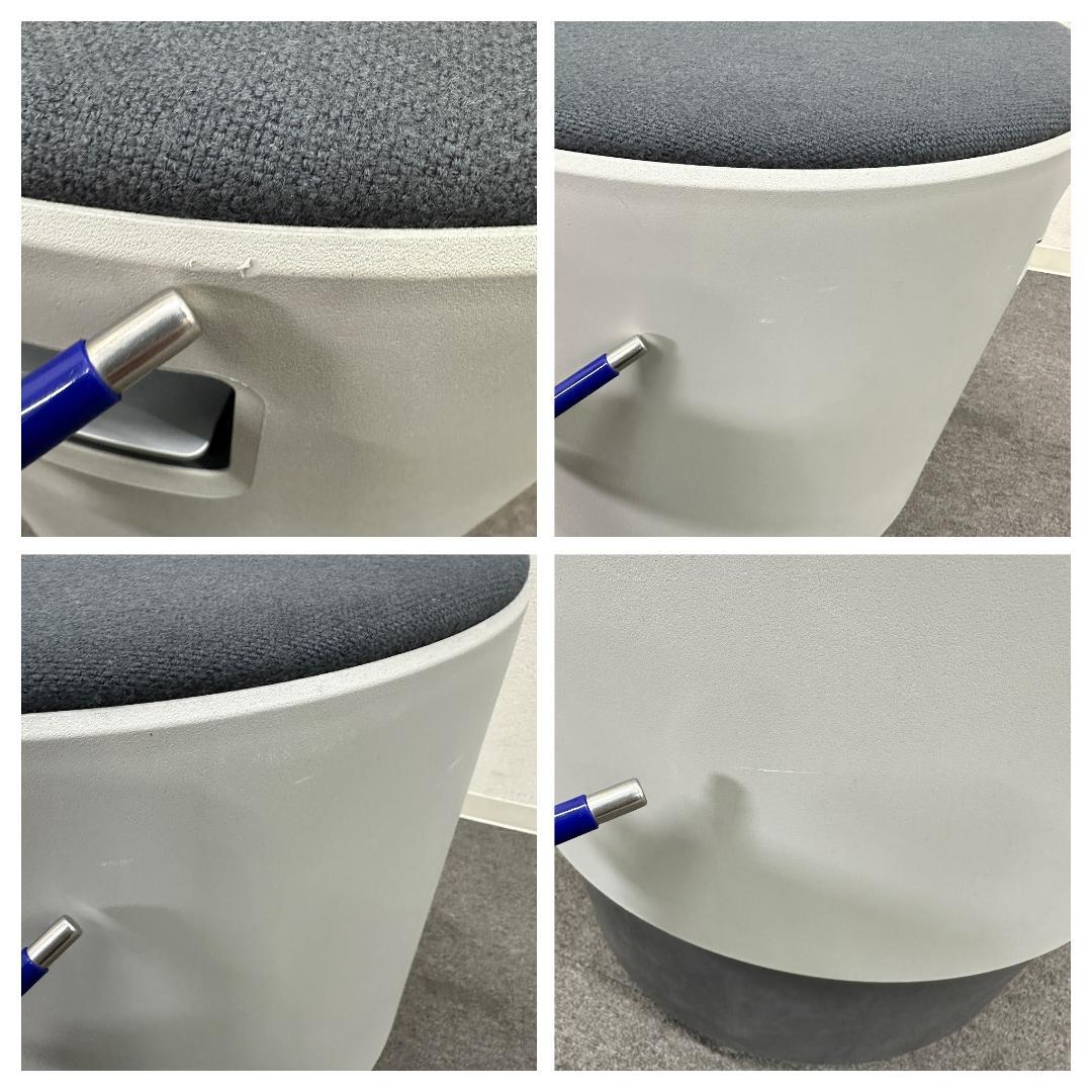 スチールケース■ターンストーンブイ　バランスチェア　スツール　オフィス　グレー系